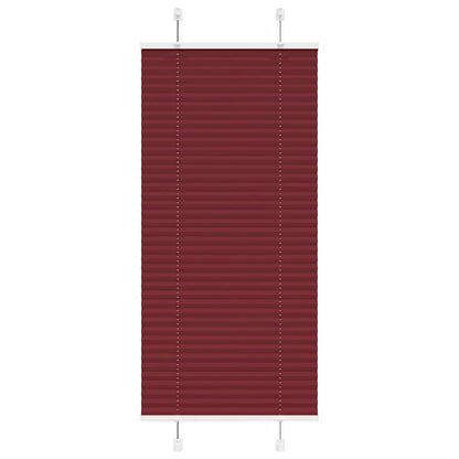 Pleated Blind Bordeaux Red 55x150 cm Fabric Width 54.4 cm Polyester