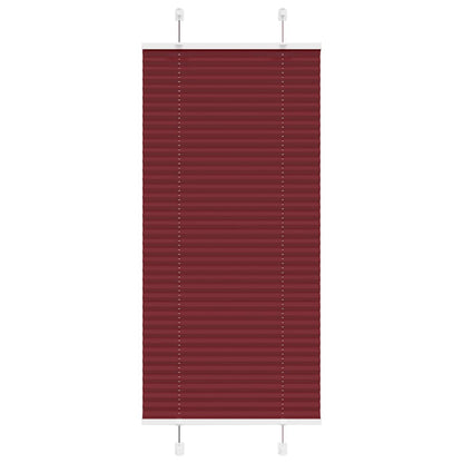 Pleated Blind Bordeaux Red 60x150 cm Fabric Width 59.4 cm Polyester