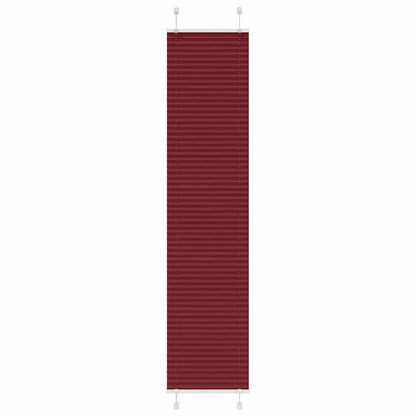 Pleated Blind Bordeaux Red 40x200 cm Fabric Width 39.4 cm Polyester