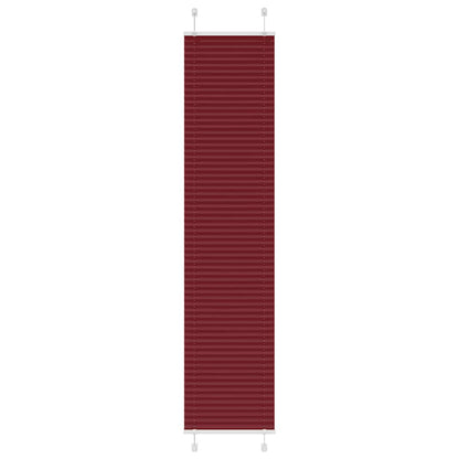 Pleated Blind Bordeaux Red 45x200 cm Fabric Width 44.4 cm Polyester