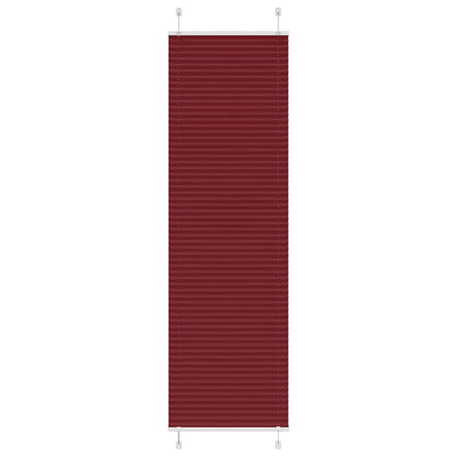 Pleated Blind Bordeaux Red 55x200 cm Fabric Width 54.4 cm Polyester