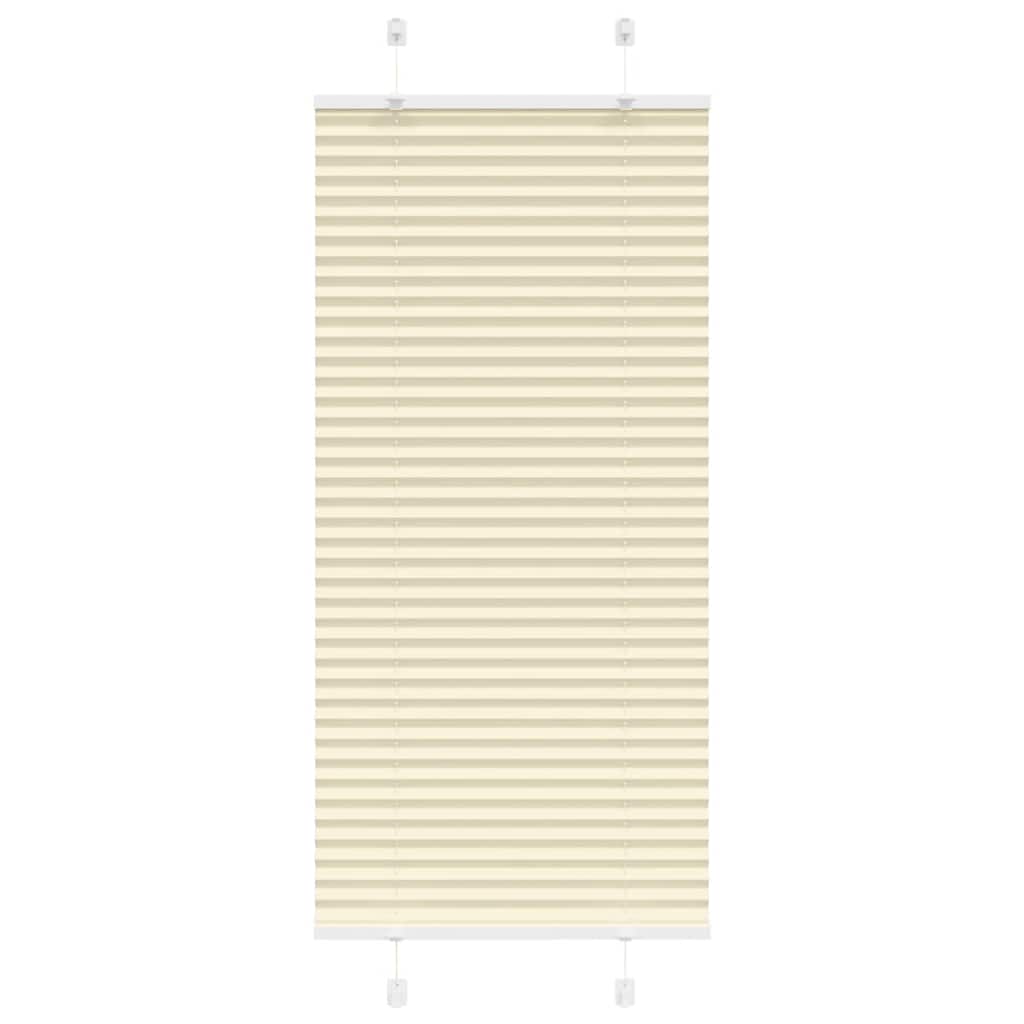 Pleated Blind Cream 65x100 cm Fabric Width 64.4 cm Polyester