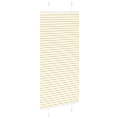 Pleated Blind Cream 65x100 cm Fabric Width 64.4 cm Polyester