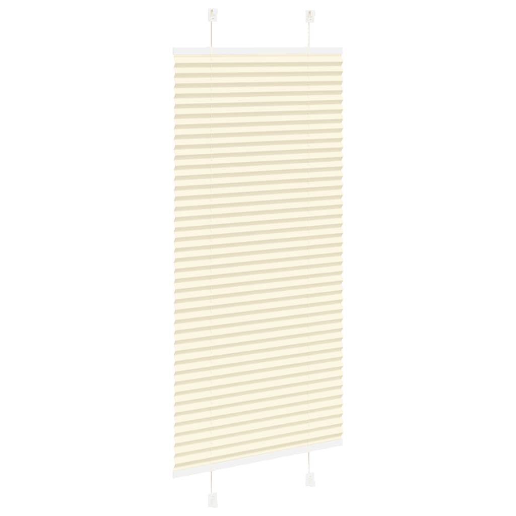 Pleated Blind Cream 65x100 cm Fabric Width 64.4 cm Polyester