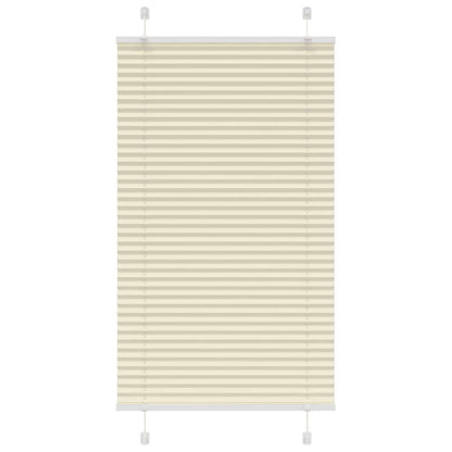 Pleated Blind Cream 70x100 cm Fabric Width 69.4 cm Polyester