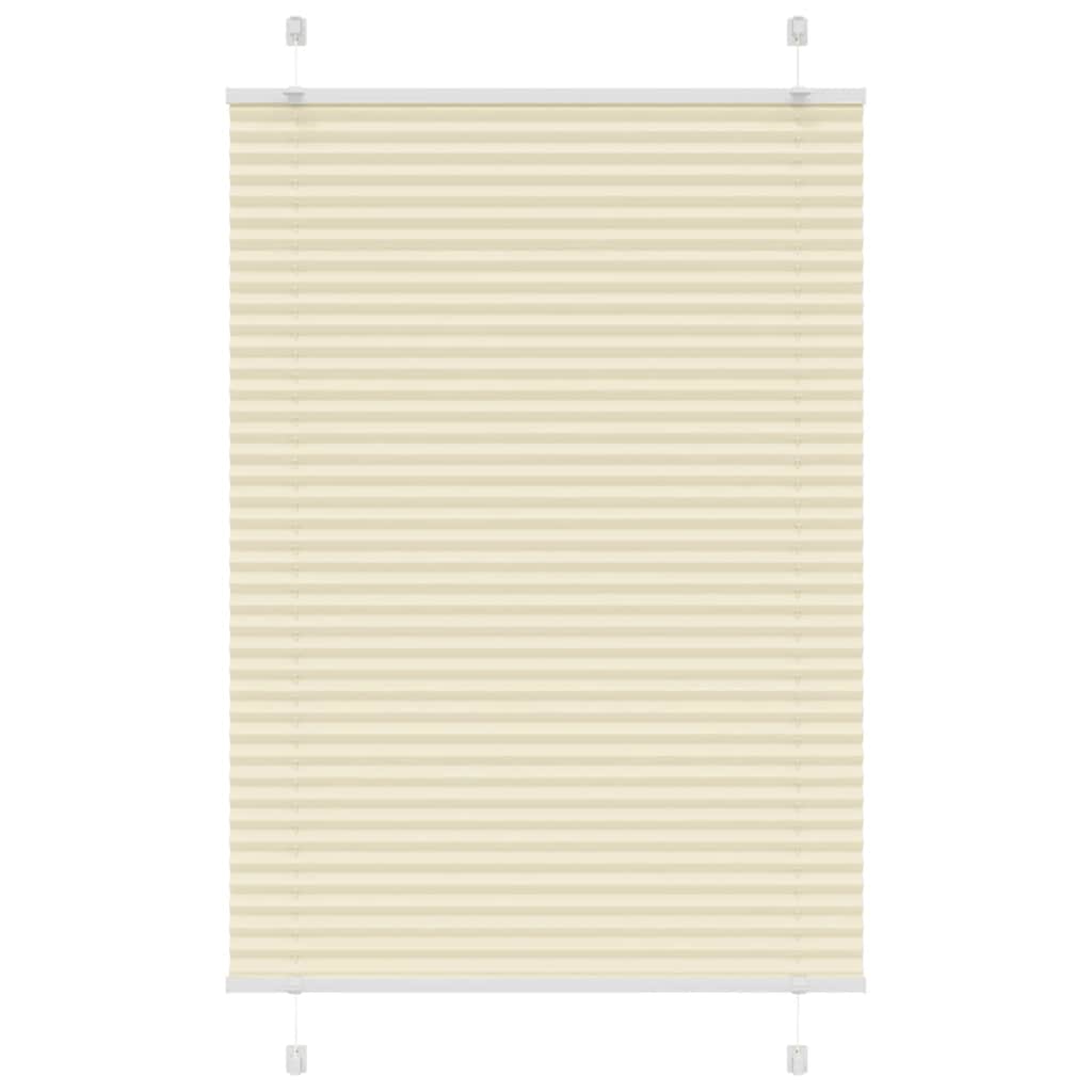 Pleated Blind Cream 90x100 cm Fabric Width 89.4 cm Polyester