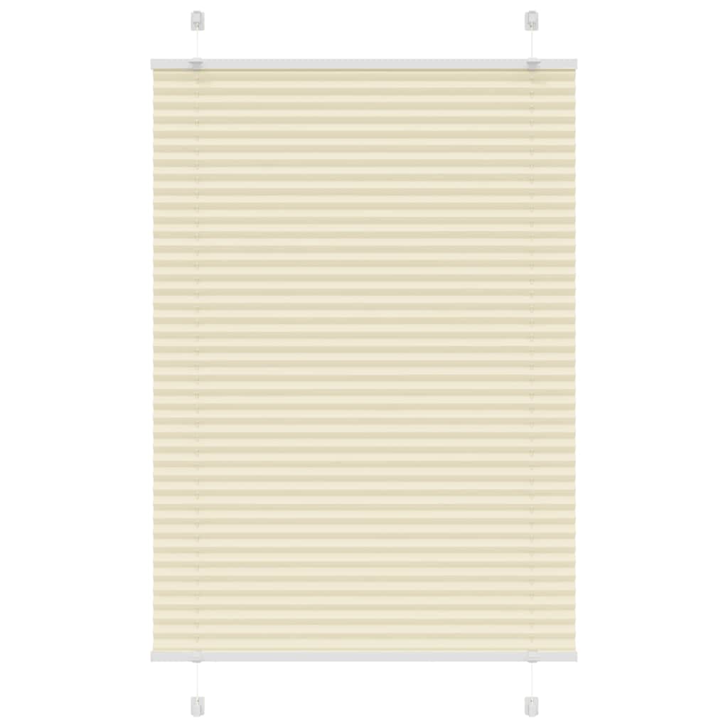 Pleated Blind Cream 95x100 cm Fabric Width 94.4 cm Polyester