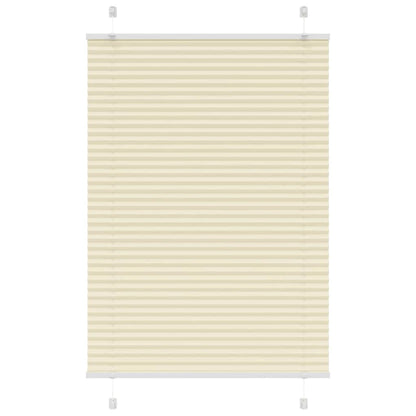 Pleated Blind Cream 100x100 cm Fabric Width 99.4 cm Polyester