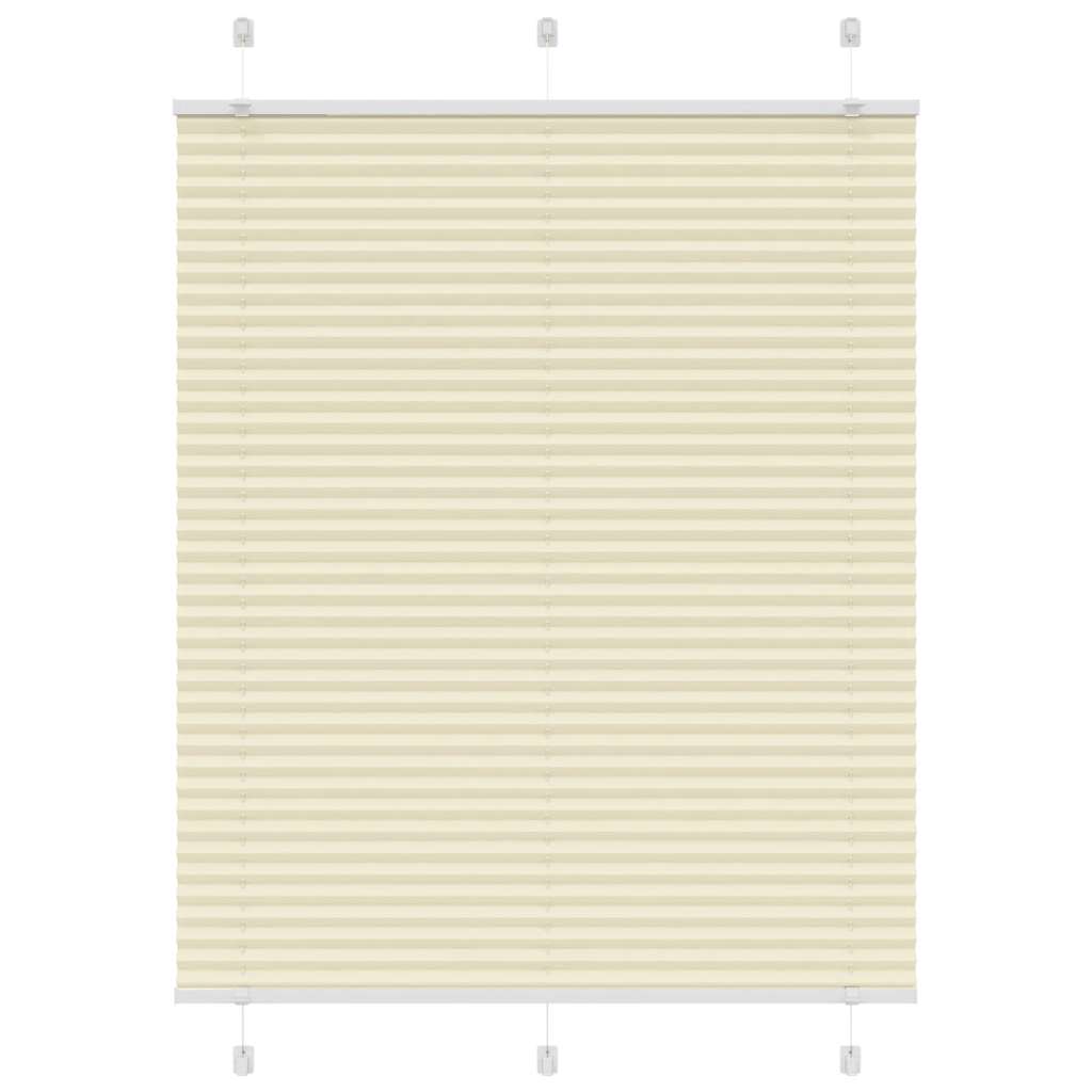Pleated Blind Cream 105x100 cm Fabric Width 104.4 cm Polyester