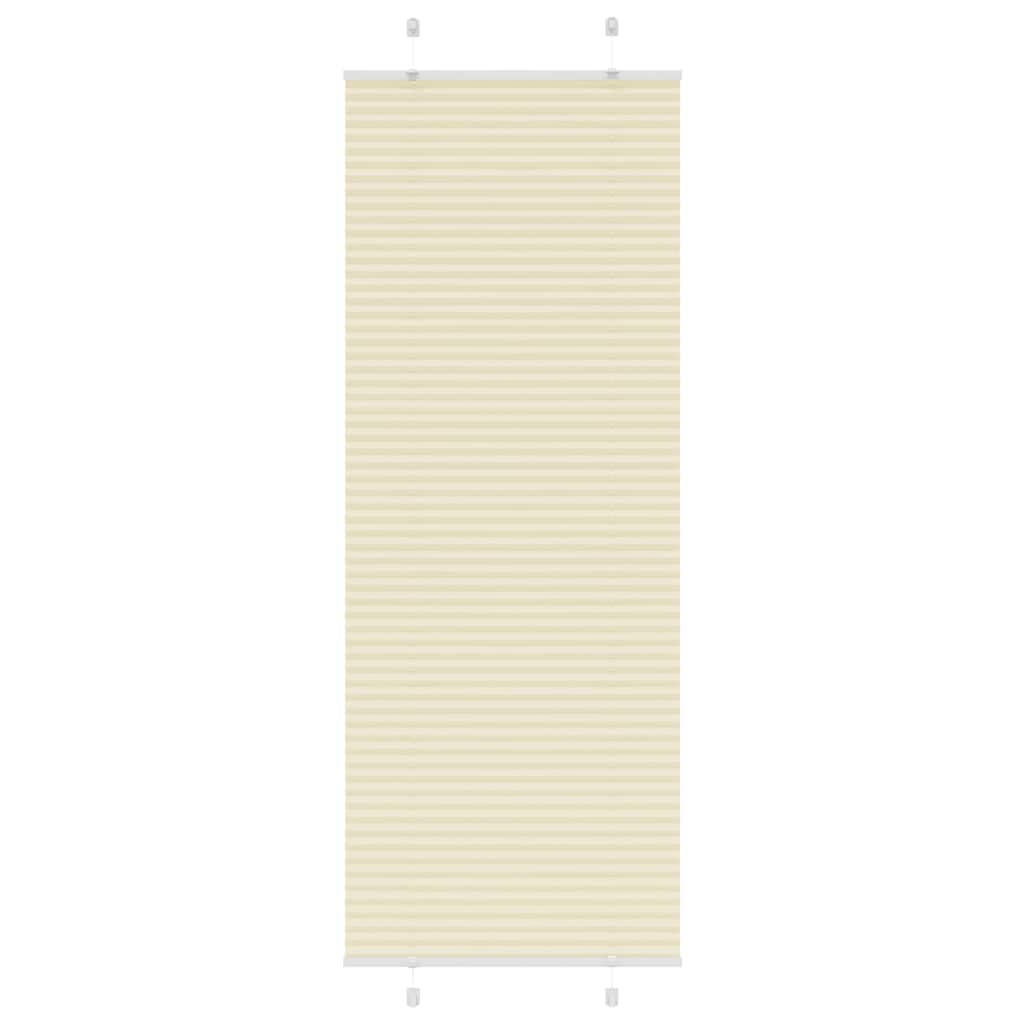Pleated Blind Cream 75x200 cm Fabric Width 74.4 cm Polyester