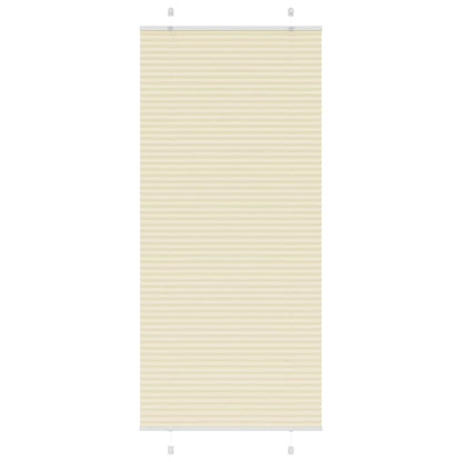 Pleated Blind Cream 95x200 cm Fabric Width 94.4 cm Polyester