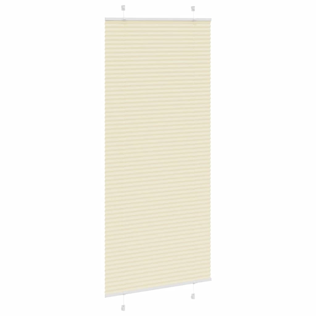 Pleated Blind Cream 95x200 cm Fabric Width 94.4 cm Polyester