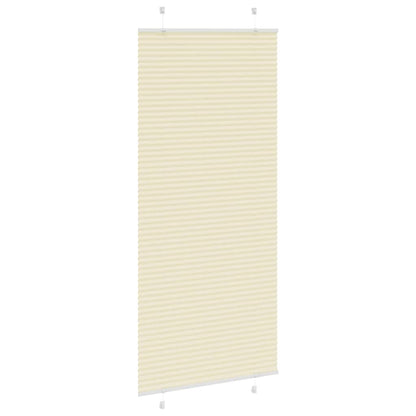 Pleated Blind Cream 95x200 cm Fabric Width 94.4 cm Polyester