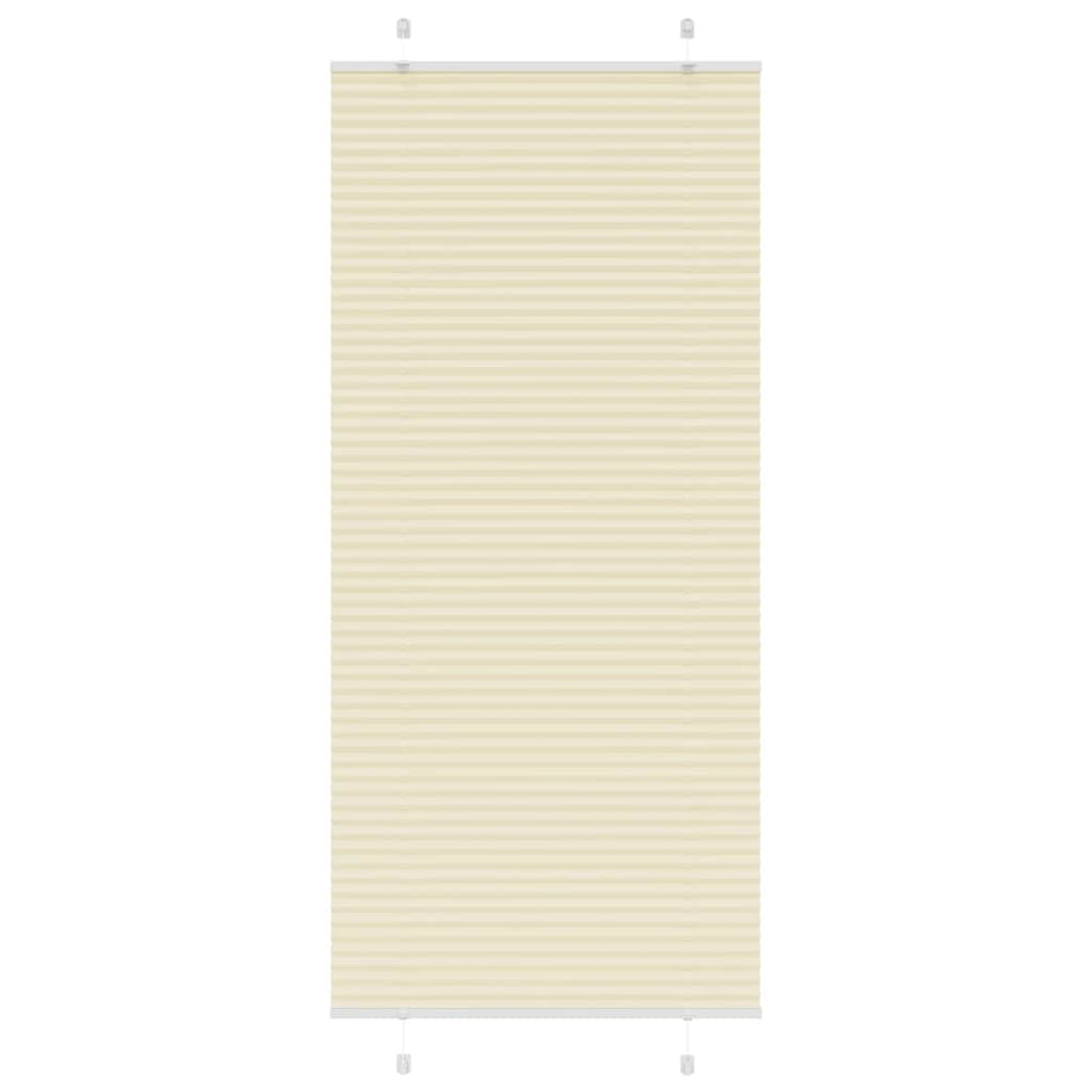 Pleated Blind Cream 100x200 cm Fabric Width 99.4 cm Polyester
