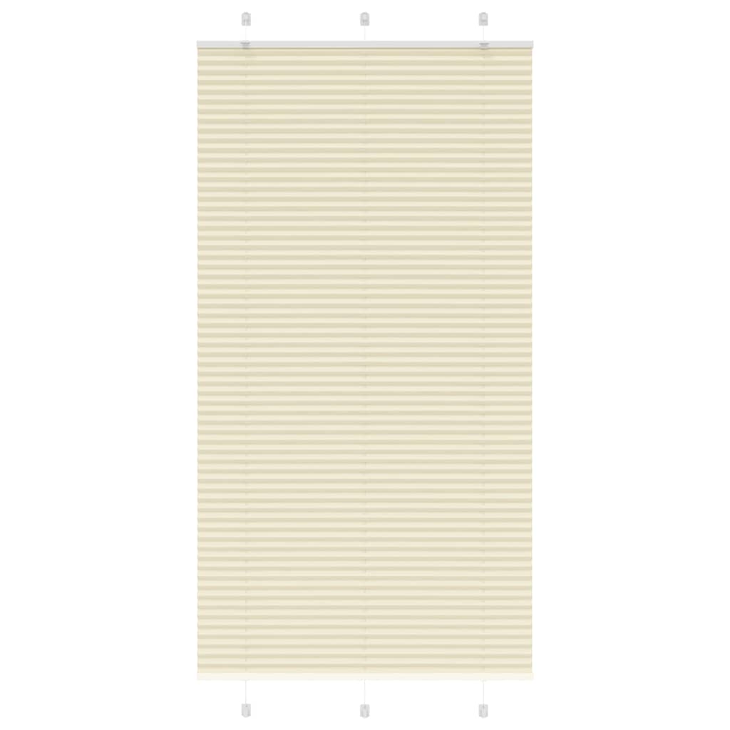 Pleated Blind Cream 105x200 cm Fabric Width 104.4 cm Polyester