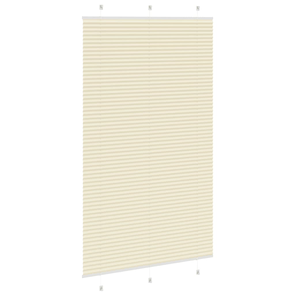 Pleated Blind Cream 120x200 cm Fabric Width 119.4 cm Polyester