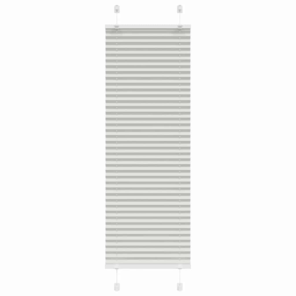 Pleated Blind Light Grey 45x150 cm Fabric Width 44.4 cm Polyester