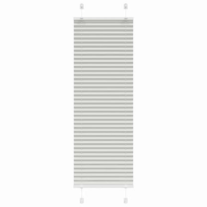 Pleated Blind Light Grey 45x150 cm Fabric Width 44.4 cm Polyester