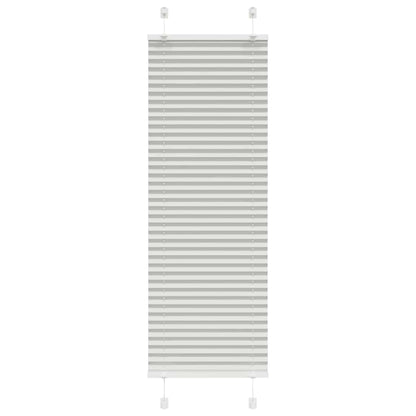 Pleated Blind Light Grey 50x150 cm Fabric Width 49.4 cm Polyester
