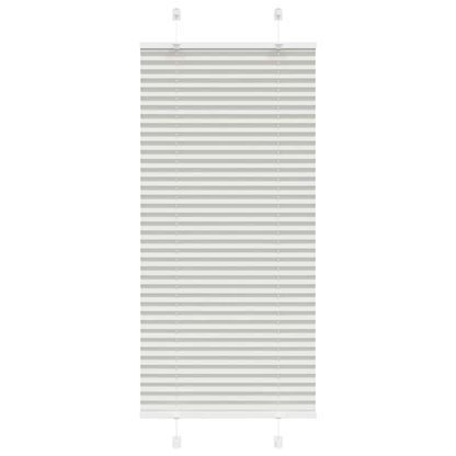 Pleated Blind Light Grey 55x150 cm Fabric Width 54.4 cm Polyester