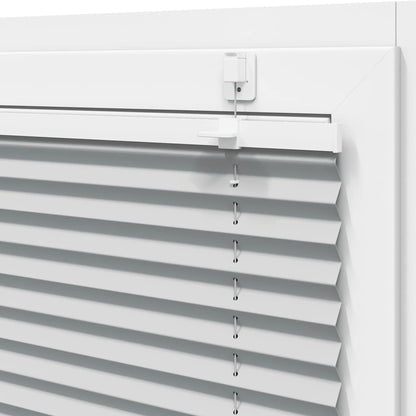 Pleated Blind Light Grey 60x150 cm Fabric Width 59.4 cm Polyester
