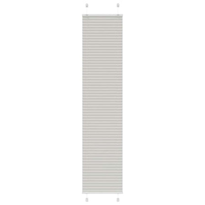 Pleated Blind Light Grey 50x200 cm Fabric Width 49.4 cm Polyester