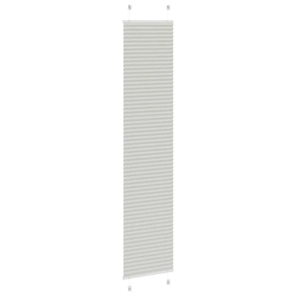 Pleated Blind Light Grey 50x200 cm Fabric Width 49.4 cm Polyester