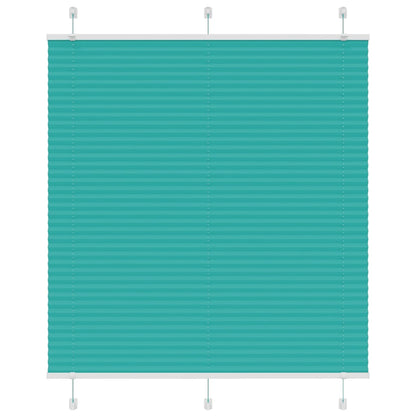 Pleated Blind Petrol Green 120x100 cm Fabric Width 119.4 cm Polyester