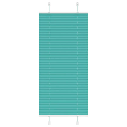 Pleated Blind Petrol Green 60x150 cm Fabric Width 59.4 cm Polyester