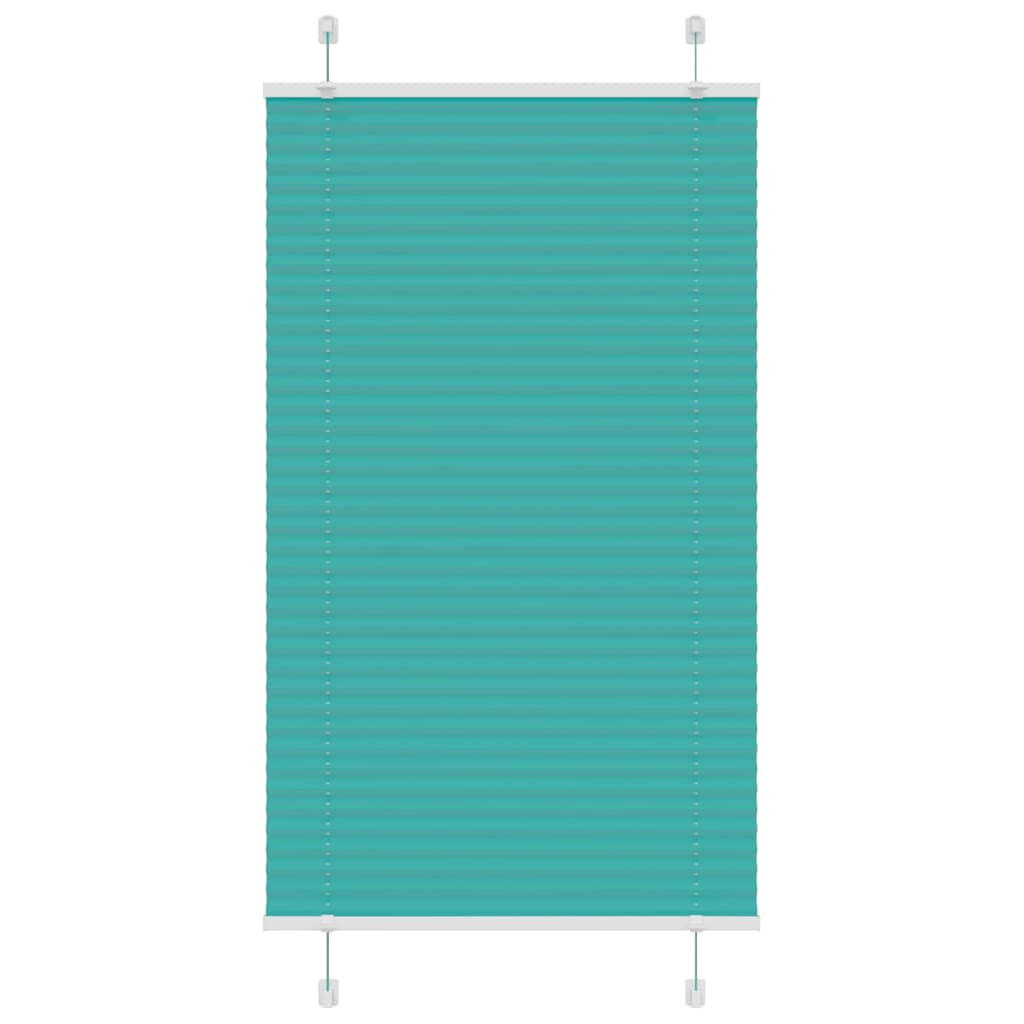 Pleated Blind Petrol Green 70x150 cm Fabric Width 69.4 cm Polyester