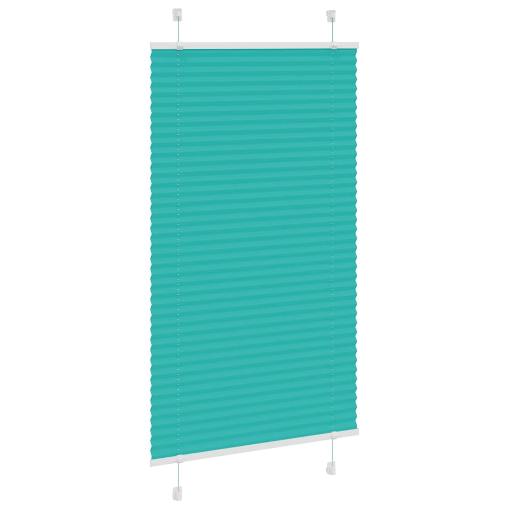 Pleated Blind Petrol Green 70x150 cm Fabric Width 69.4 cm Polyester