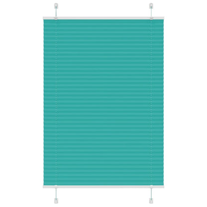 Pleated Blind Petrol Green 85x150 cm Fabric Width 84.4 cm Polyester