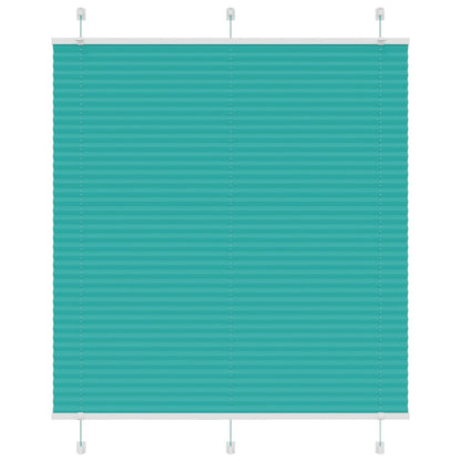 Pleated Blind Petrol Green 120x150 cm Fabric Width 119.4 cm Polyester