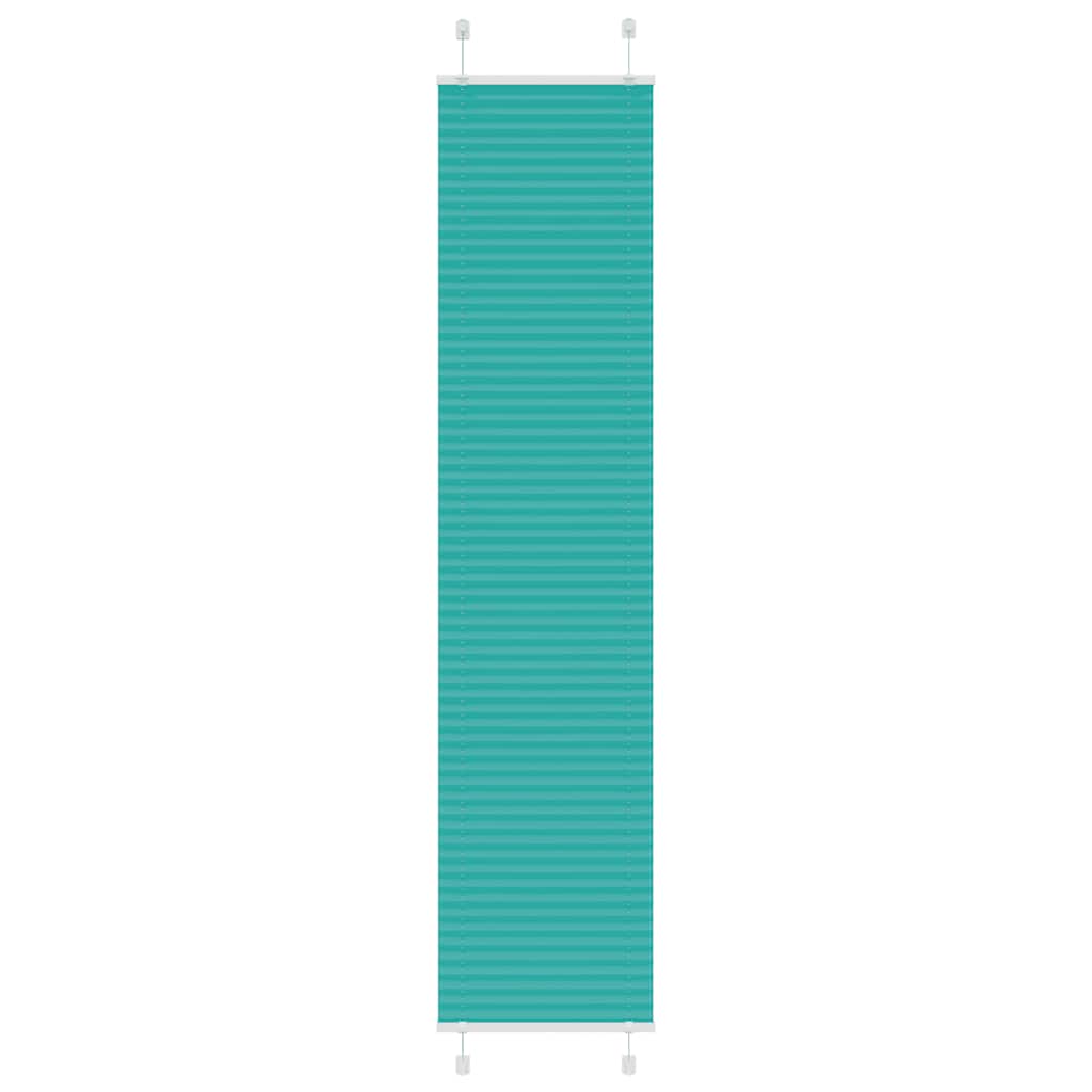 Pleated Blind Petrol Green 50x200 cm Fabric Width 49.4 cm Polyester