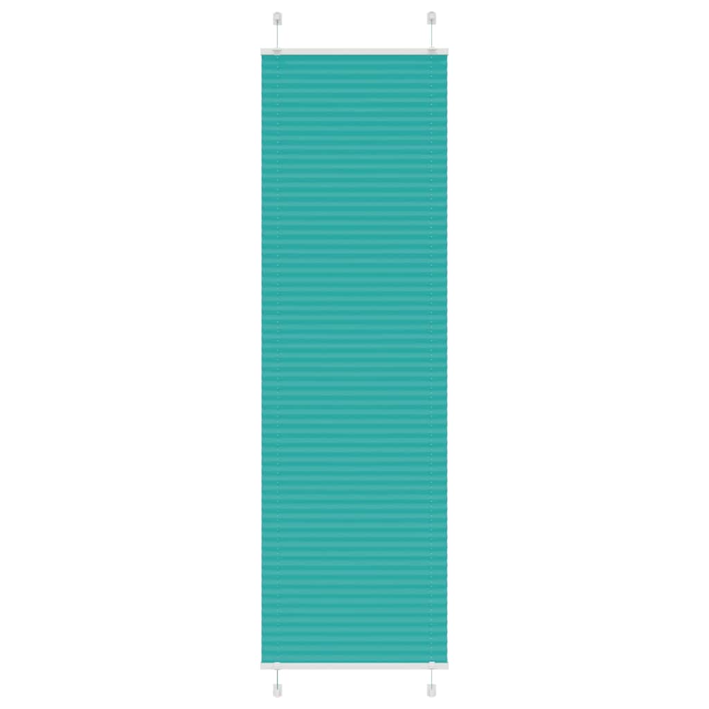 Pleated Blind Petrol Green 55x200 cm Fabric Width 54.4 cm Polyester