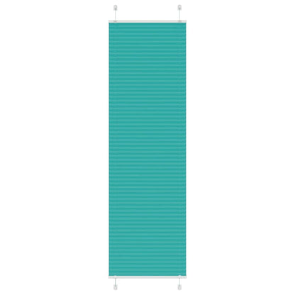 Pleated Blind Petrol Green 60x200 cm Fabric Width 59.4 cm Polyester