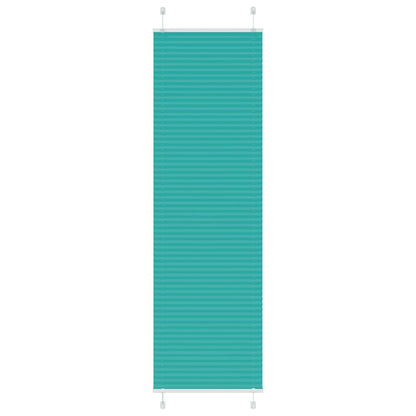Pleated Blind Petrol Green 65x200 cm Fabric Width 64.4 cm Polyester