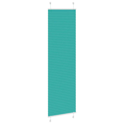 Pleated Blind Petrol Green 65x200 cm Fabric Width 64.4 cm Polyester