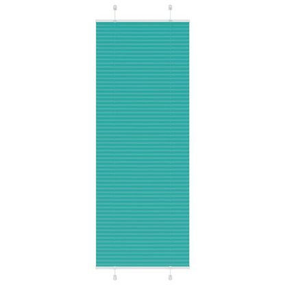 Pleated Blind Petrol Green 80x200 cm Fabric Width 79.4 cm Polyester