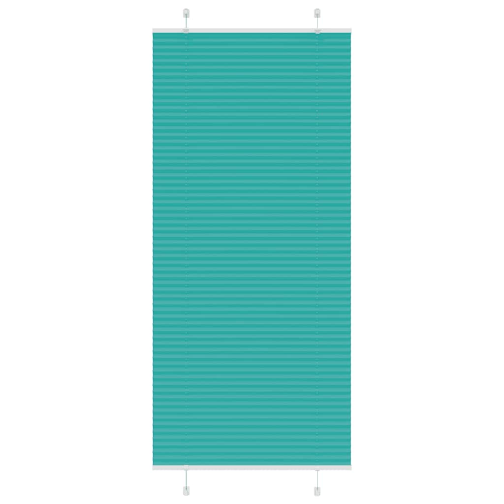 Pleated Blind Petrol Green 95x200 cm Fabric Width 94.4 cm Polyester