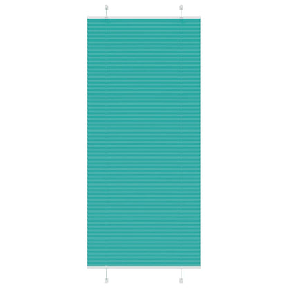 Pleated Blind Petrol Green 95x200 cm Fabric Width 94.4 cm Polyester