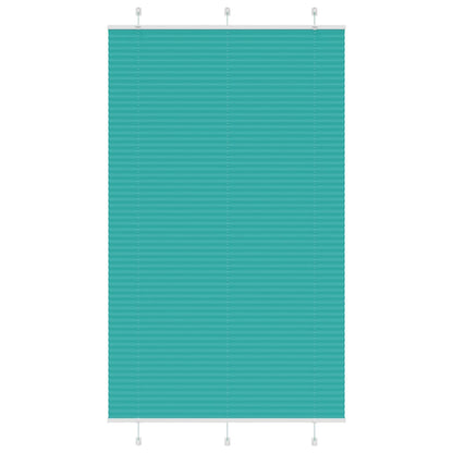 Pleated Blind Petrol Green 120x200 cm Fabric Width 119.4 cm Polyester