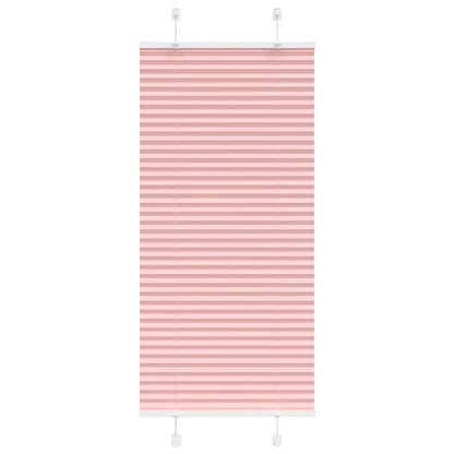 Pleated Blind Pink 60x100 cm Fabric Width 59.4 cm Polyester
