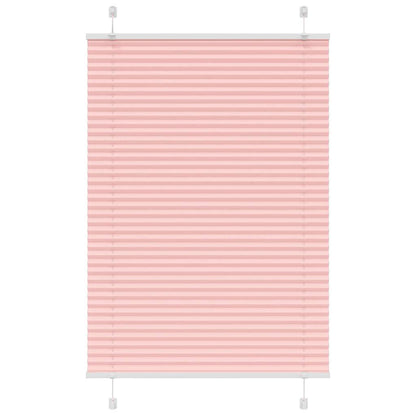 Pleated Blind Pink 85x100 cm Fabric Width 84.4 cm Polyester