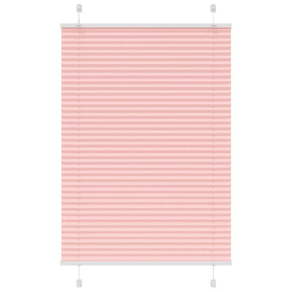 Pleated Blind Pink 100x100 cm Fabric Width 99.4 cm Polyester
