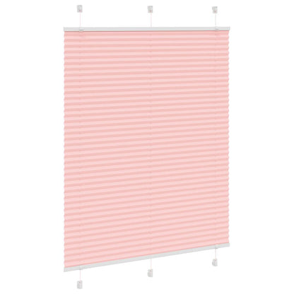 Pleated Blind Pink 105x100 cm Fabric Width 104.4 cm Polyester