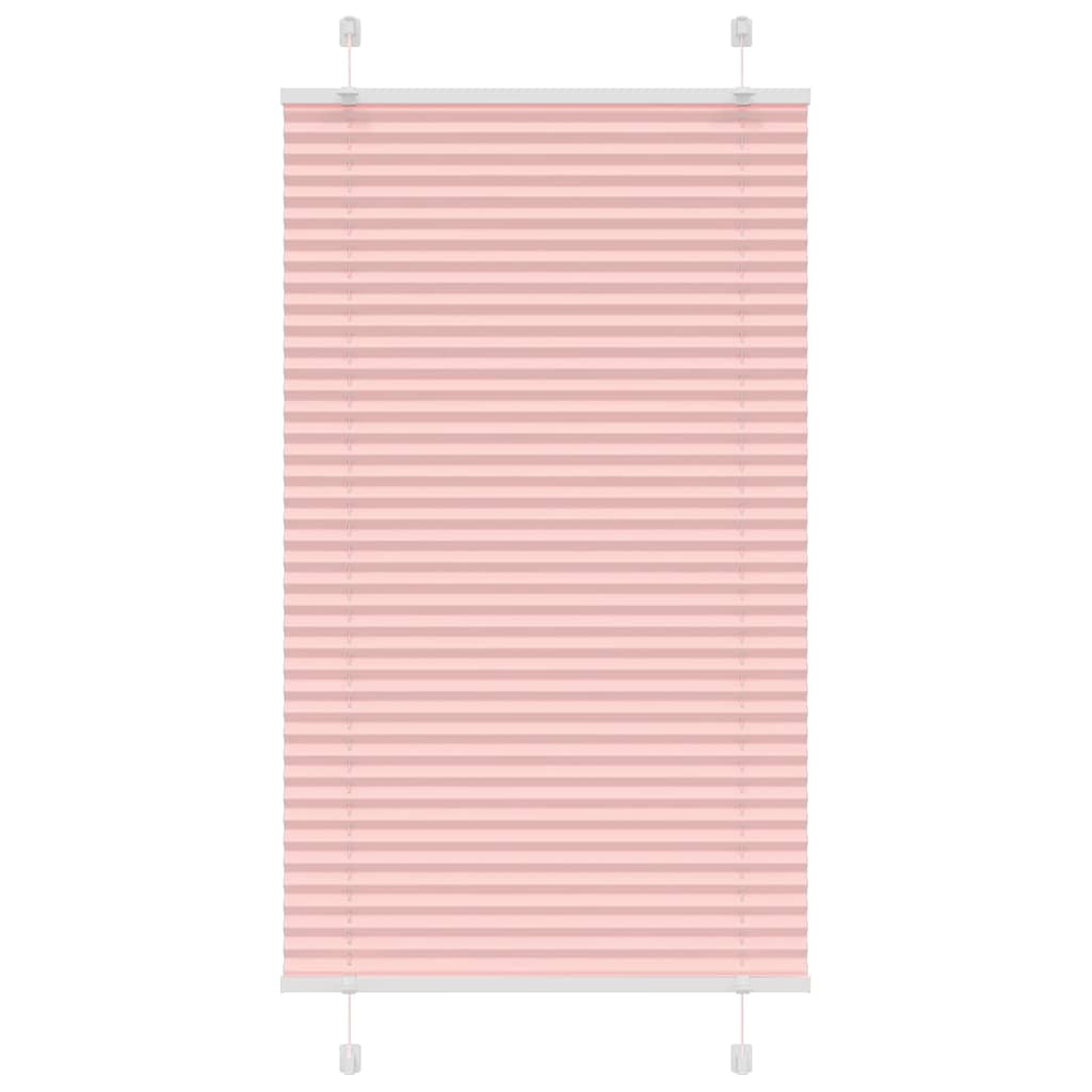 Pleated Blind Pink 80x150 cm Fabric Width 79.4 cm Polyester