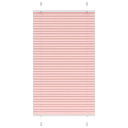Pleated Blind Pink 80x150 cm Fabric Width 79.4 cm Polyester