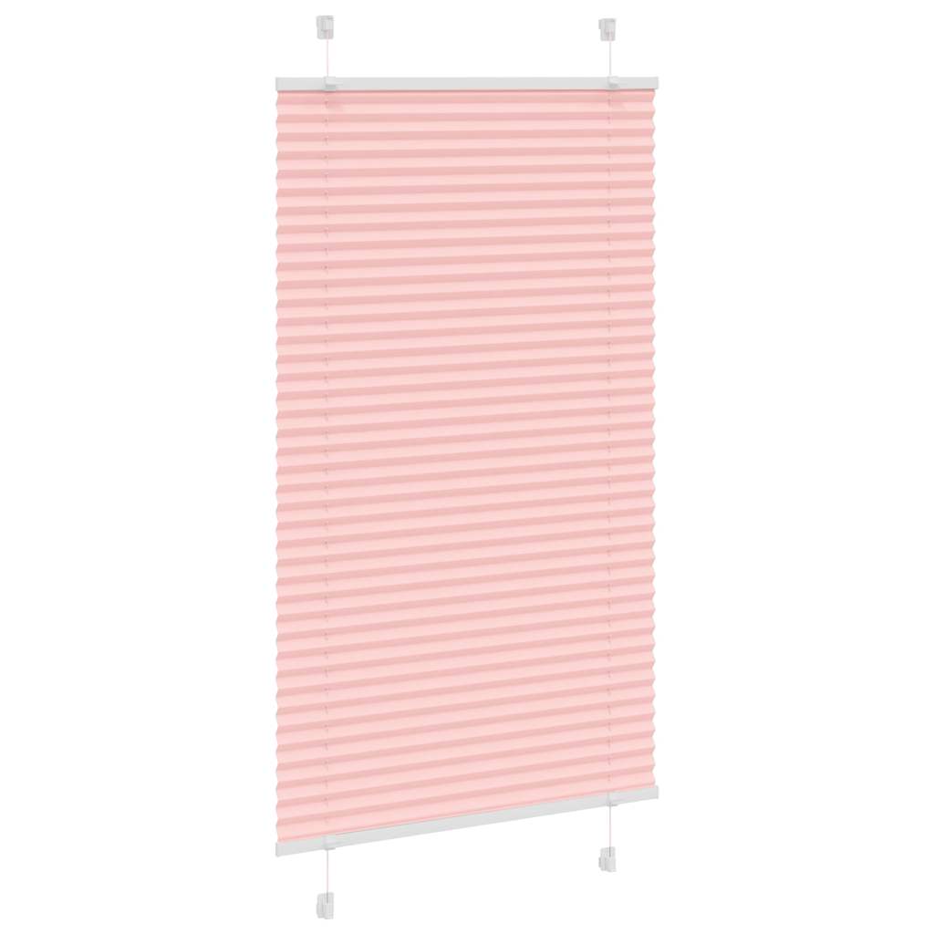 Pleated Blind Pink 80x150 cm Fabric Width 79.4 cm Polyester