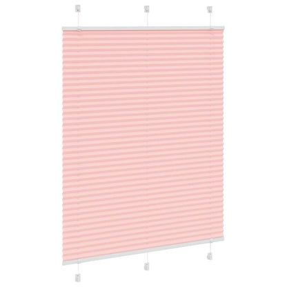 Pleated Blind Pink 105x150 cm Fabric Width 104.4 cm Polyester